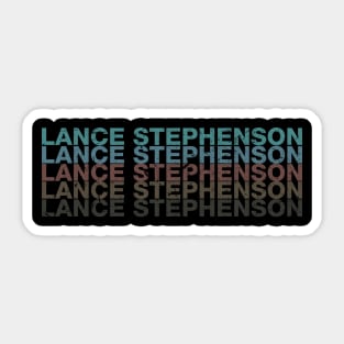 Vintage Proud Name Lance Sports Birthday Retro Sticker